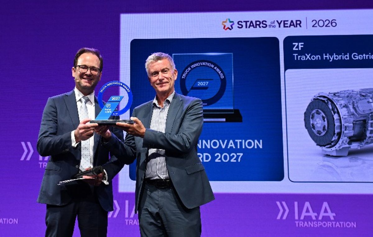 Βραβείο Truck Innovation Award 2027 για το σύστημα κιβωτίου ταχυτήτων βαρέων επαγγελματικών οχημάτων ZF TraXon Hybrid