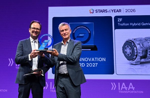 Βραβείο Truck Innovation Award 2027 για το σύστημα κιβωτίου ταχυτήτων βαρέων επαγγελματικών οχημάτων ZF TraXon Hybrid
